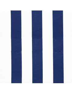 Tela sdraio - Bianco e blu navy 2