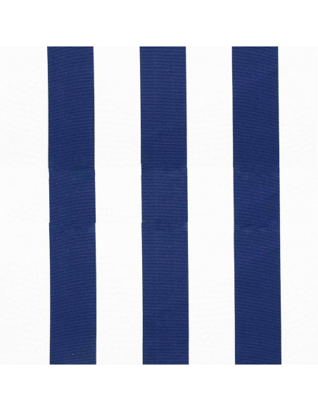 Tela sdraio - Bianco e blu navy