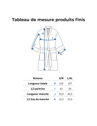Modello di kimono e set da bagno Alessandria - Ikatee