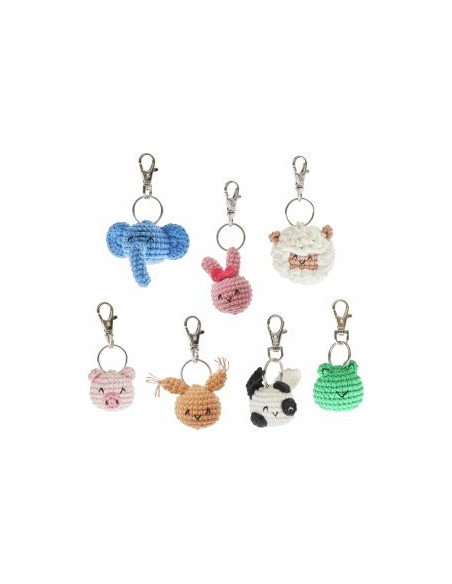 Kit crochet Ricorumi - Portachiavi Chingu animals
