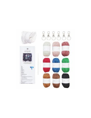 Kit crochet Ricorumi - Portachiavi Chingu animals