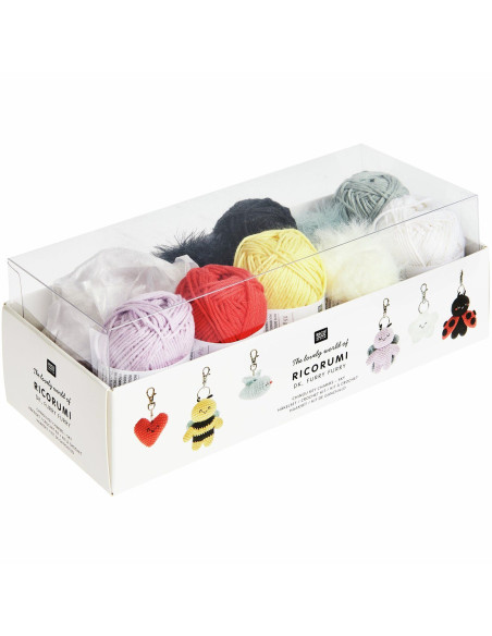 Kit crochet Ricorumi - Portachiavi Chingu sky