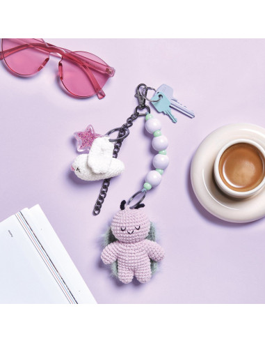 Kit crochet Ricorumi - Portachiavi Chingu sky