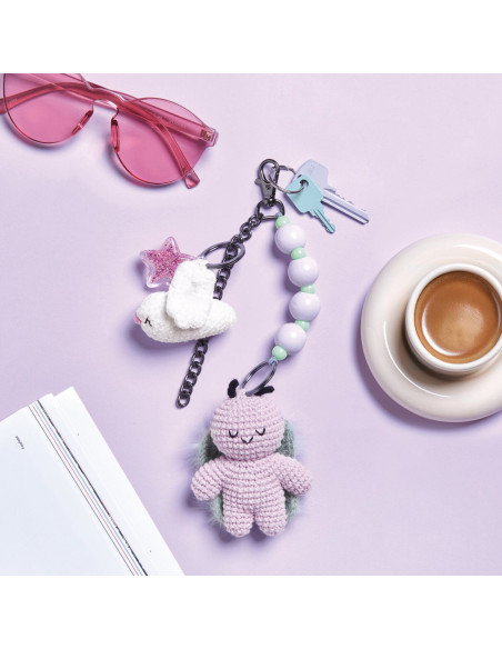 Kit crochet Ricorumi - Portachiavi Chingu sky