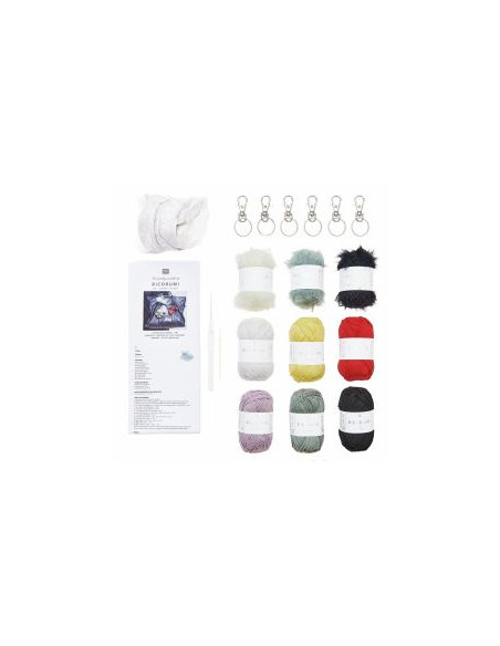 Kit crochet Ricorumi - Portachiavi Chingu sky