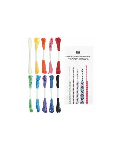 Kit braccialetto brasiliano - Colori classici