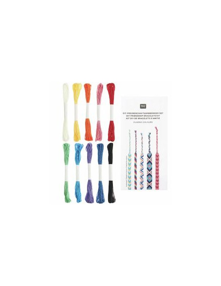 Kit braccialetto brasiliano - Colori classici