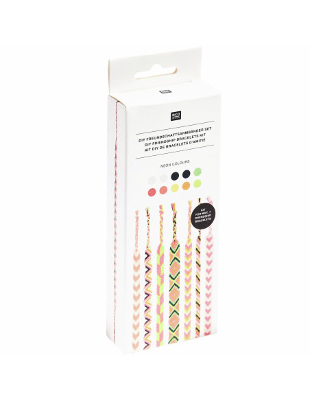 Kit braccialetto brasiliano - Colori neon
