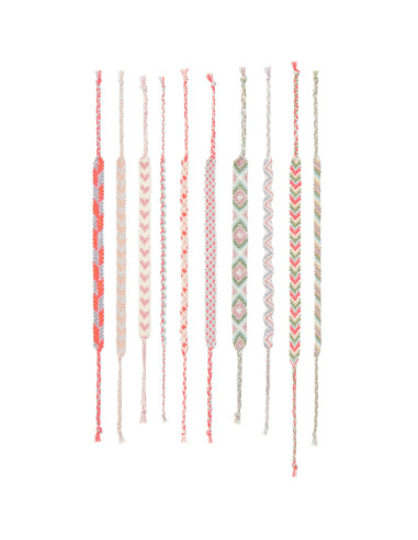 Kit braccialetto brasiliano - Colori pastello