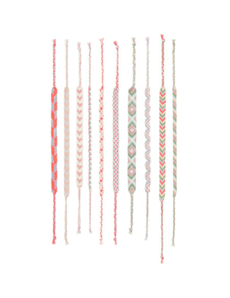 Kit braccialetto brasiliano - Colori pastello