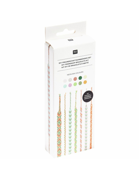 Kit braccialetto brasiliano - Colori mix neon