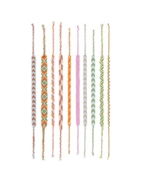 Kit braccialetto brasiliano - Colori mix neon