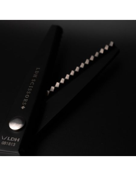 Forbici dentellate nere Midnight 23 cm LDH