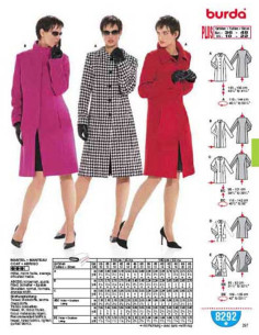 Modello di Cappotto - Burda 8292
