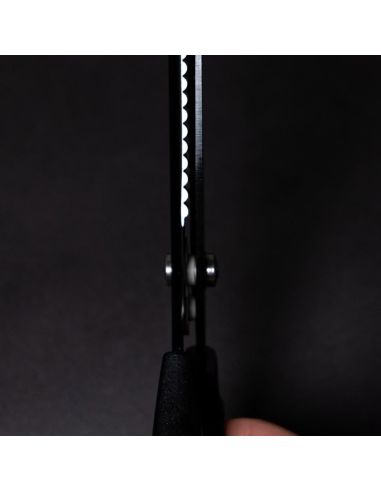 Forbici dentellate nere Midnight 23 cm LDH