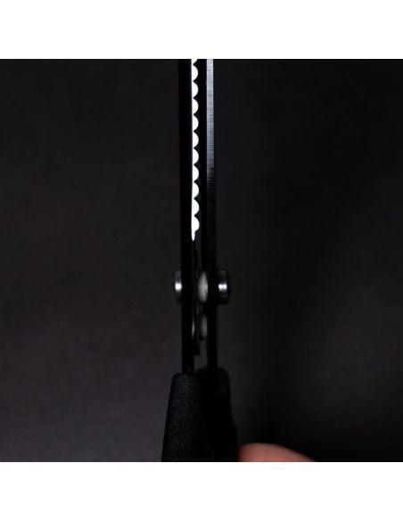 Forbici dentellate nere Midnight 23 cm LDH