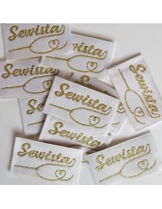 Set di 5 etichette tessute da cucire Sewista