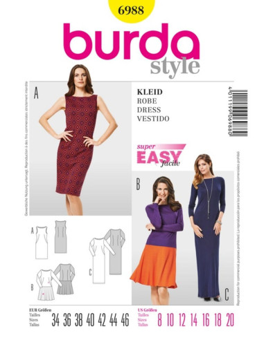 Modello di abito - Burda 6988