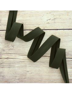 Nastro in cotone biologico - Verde militare