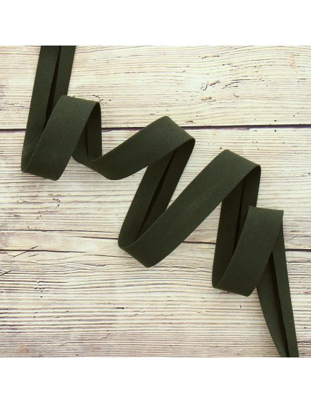 Nastro in cotone biologico - Verde militare