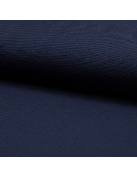 Tessuto piqué di cotone per polo - Blu navy