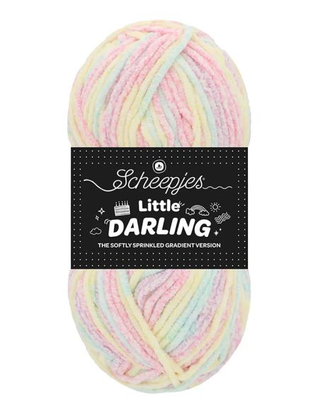 Filato chenille Scheepjes Little Darling Sprinkled Gradient