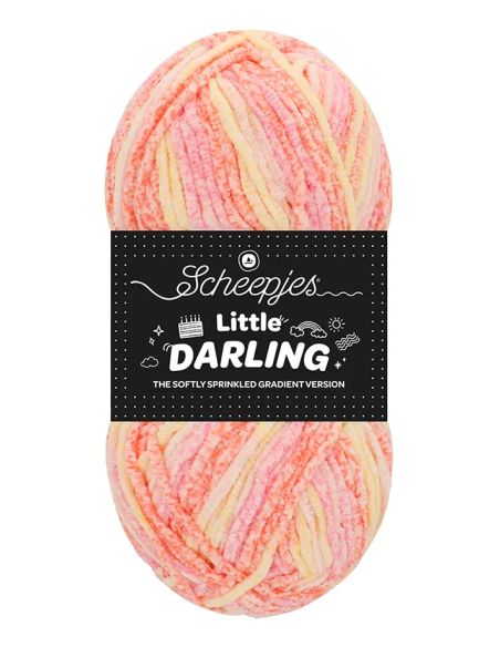 Filato chenille Scheepjes Little Darling Sprinkled Gradient
