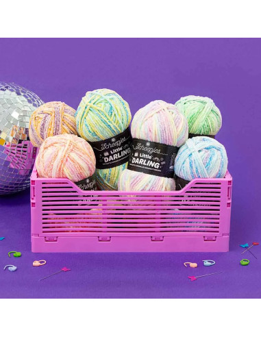 Confezione di 4 gomitoli Scheepjes Little Darling Sprinkled - Puddle Play