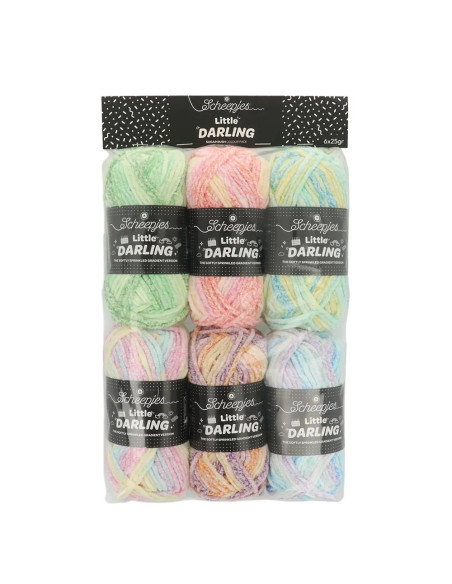 Confezione da 6 gomitoli Scheepjes Little Darling Sprinkled - Sugar Rush