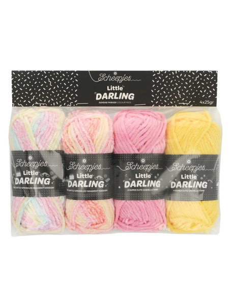 Confezione di 4 gomitoli Scheepjes Little Darling Sprinkled - Sundae Parade