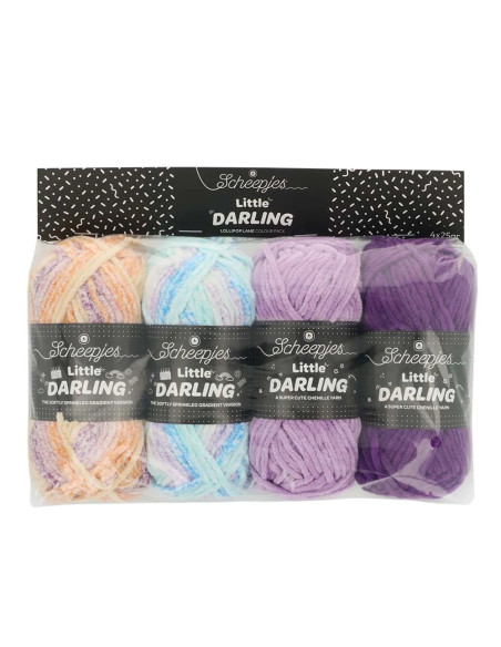 Confezione di 4 gomitoli Scheepjes Little Darling Sprinkled - Lollipop Lane
