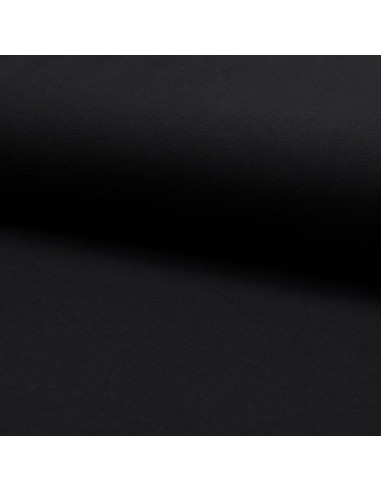 Tessuto piqué di cotone per polo - Nero