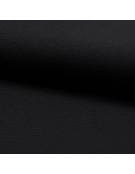 Tessuto piqué di cotone per polo - Nero