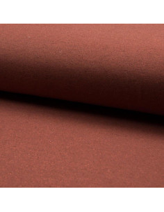 Tessuto felpato glitterato - Terracotta