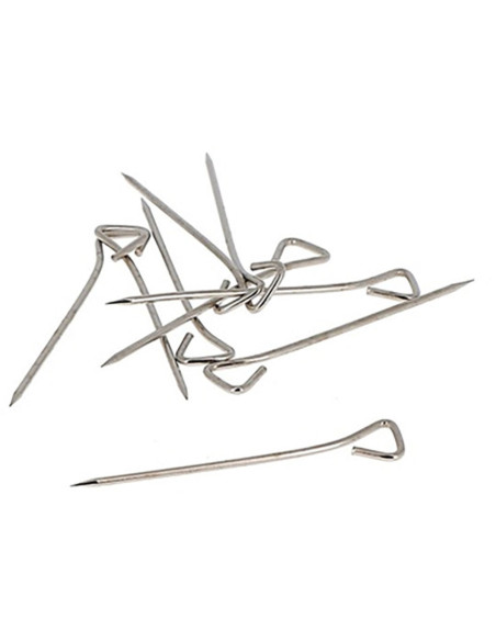 Scatola di 100 spilli con testa triangolare speciali per quilt a macchina Bohin