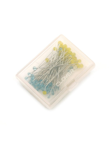 Scatola di 100 spilli ultra-sottili per patchwork Clover