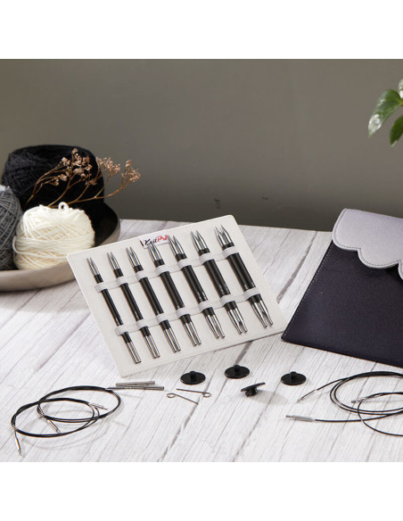 Custodia per ferri circolari KnitPro in carbonio