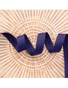 Nastro sbieco in raso - Viola scuro
