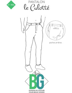 Modello di pantaloni chino da uomo Le Culotté - Les BG