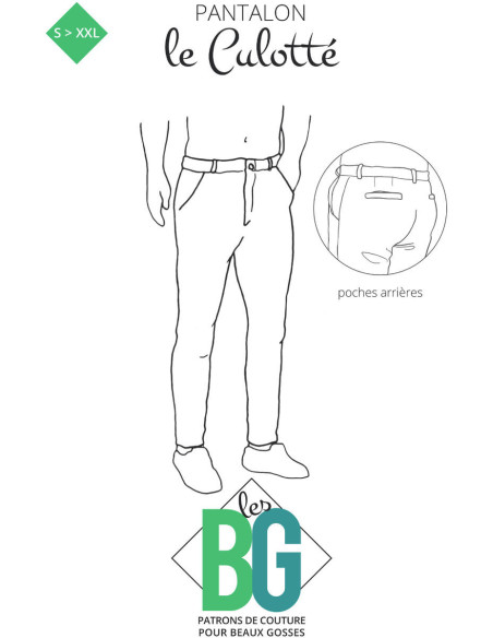 Modello di pantaloni chino da uomo Le Culotté - Les BG