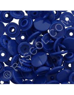 Confezione di 25 bottoni a pressione in resina KAM rotondi - Blu marino