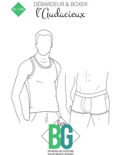 Modello di boxer e canottiera da uomo L'Audacieux - Les BG