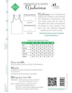 Modello di boxer e canottiera da uomo L'Audacieux - Les BG 2