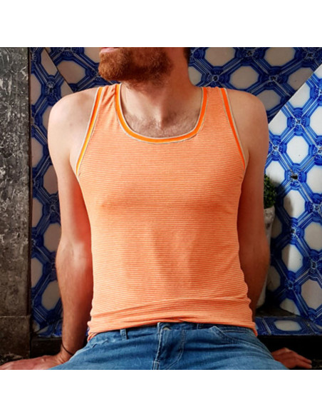 Modello di boxer e canottiera da uomo L'Audacieux - Les BG