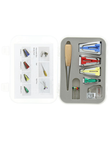 Set deluxe di dispositivi per sbieco 6 in 1 con punzone e piedino