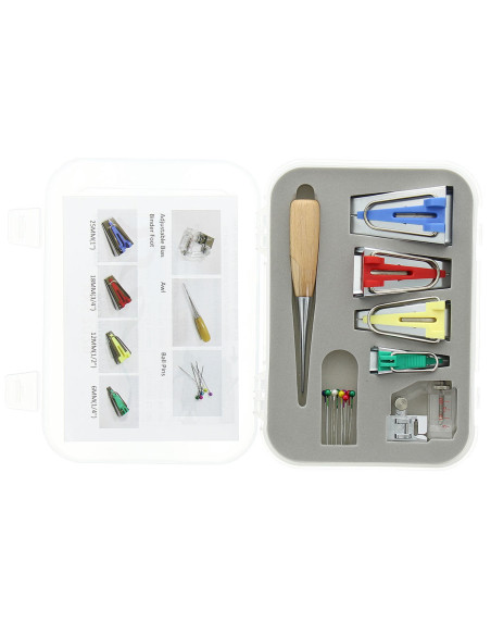 Set deluxe di dispositivi per sbieco 6 in 1 con punzone e piedino
