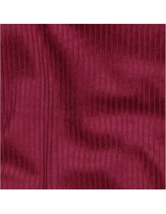 Tessuto velluto a coste cotone - Ciliegia 2