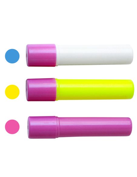 6 recharges stylo colle temporaire couleur mixte spécial tissu