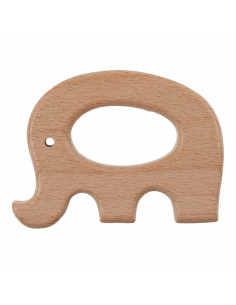 Anello da dentizione in legno - Elefante