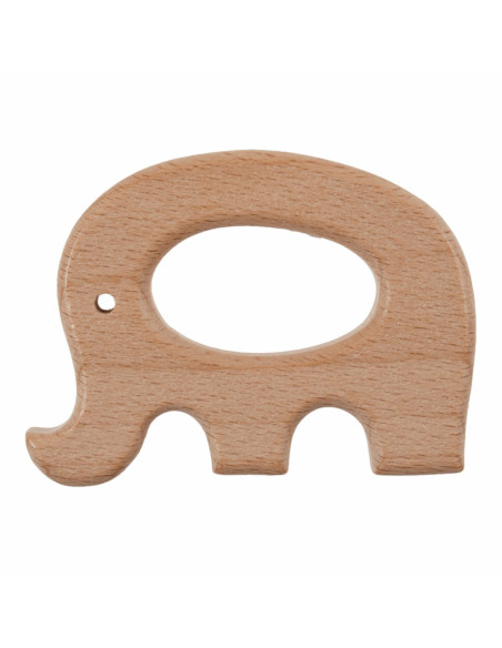 Anello da dentizione in legno - Elefante